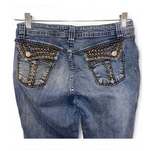 Brazil Roxx Blue Denim Studded Jeans – Size 10 | True Y2K Vintage